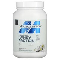 Bột protein MuscleTech Grass-Fed 100% Whey Protein Deluxe hương vani 1.8 lbs (816 g)
