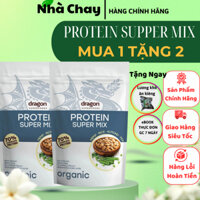 Bột protein shake thực vật hữu cơ vị Super mix (4 loại hạt) Dragon Superfoods 500gr
