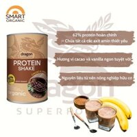 Bột protein thực vật hữu cơ vị cacao (Organic Protein Shake Cacao and Vanilla) - Dragon Superfoods - 500g