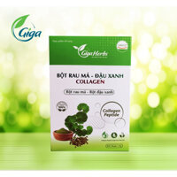 Bột rau má uống liền bột rau má đậu xanh collagen - cung cấp collagen cho cơ thể, bổ sung chất xơ, ăn ngon (hộp 20 gói )