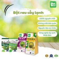 Bột rau sấy lạnh Bamboo bột Cần Tây, Rau má, Chùm ngây nguyên chất, siêu mịn hộp 20 gói/ 60g