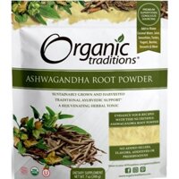 Bột rễ nhân sâm Ấn Độ (Organic Ashwagandha Root Powder) hữu cơ - 200g