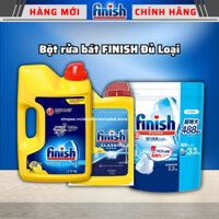 Bột rửa bát Finish 2,5kg, 2,2kg 1,2kg bóng muối viên finish chuyên dùng cho máy rửa bát làm sạch