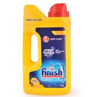 Bột rửa bát Finish Calssic 1kg, bột finish loại nhỏ nhất dùng cho máy rửa bát chén