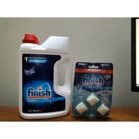 Bột rửa bát Finish Classic được đóng gói trong 1 can với trọng lượng 2.5kg  + Tặng viên Finish