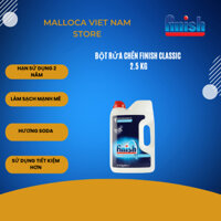 Bột rửa bát Finish Classic 2.5kg, Công dụng 2 chức năng, dùng cho máy rửa chén Malloca Store