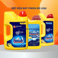 Bột rửa bát Finish Classic 2,5kg 2,2kg 1,2kg bóng muối viên finish đủ loại chuyên dùng cho máy rửa chén bát