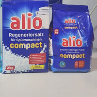 Bột Rửa Chén Bát Alio 1,8kg + Muối rửa bát Alio 2kg ( viên bóng nhập khẩu) - HANOIMART