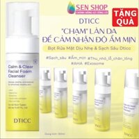 Bọt rửa mặt DTICC sữa rửa mặt tạo bọt Dticc chính hãng Hàn Quốc srm kiêm tẩy trang tẩy da chết dưỡng da cấp ẩm - 150ml