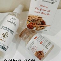 Bột rửa mặt - toner giấm táo