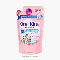 Bọt rửa tay Kirei Kirei hồng 200ml (Hương đào -Túi refill)