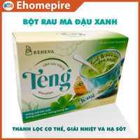 Bột Sinh Tố Rau Má Đậu Xanh Behena-Hộp giấy 150g  Giảm nóng gan, Thanh lọc cơ thể, Giải nhiệt, Tăng cường thị lực - NPP Ehomepire