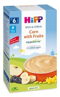 Bột sữa ăn dặm Hipp Bắp, Hoa quả 6M+ (250g)