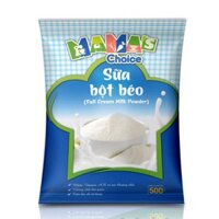 Bột sữa béo Mama’s Choice gói 500g thành phần 100% bột sữa béo