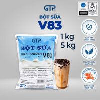 Bột sữa béo V83 GTP 1KG- Béo, thơm đậm vị dùng để pha trà sữa, thức uống, làm bánh - SP Chính Hãng Bột sữa V83 1kgbao