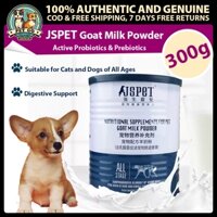 Bột Sữa Dê JSPET Cho Chó Chó Chó Con Mèo & Mèo Con Tăng Cường Năng Lượng & Sức Khỏe Bổ Sung Dinh Dưỡng 300g / lon