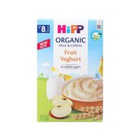 Bột sữa dinh dưỡng cho trẻ từ 8 tháng tuổi vị sữa chua trái cây HiPP Organic Milk & Cereal Fruit Yoghurt (250g)