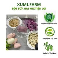 Bột  sữa hạt mix sẵn  XUMI.FARM dinh dưỡng thuần chay  KHOAI LANG TÍM, HẠT SEN, ĐẬU NÀNH