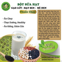 Bột sữa hạt thuần chay Gạo lứt - Hạt sen - Mè đen hữu cơ