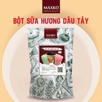 Bột Sữa Hương Dâu Tây Maxko , Bột Sữa Hương Dâu Tây dùng pha chế trà sữa, túi 1KG