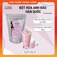 Bột sữa pink latte hương hoa anh đào Hàn Quốc Sweet Page túi 500gr