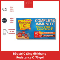 Bột sủi C tăng đề kháng Resistance C Complete Immune 70 gói vị Tangerine/Raspberry