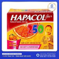 Bột sủi Hapacol 250 giảm đau, hạ sốt (24 gói x 1.5g)