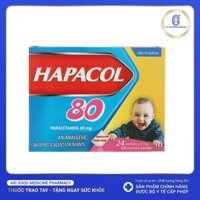 Bột sủi Hapacol 80 giảm đau, hạ sốt cho trẻ (24 gói x 1.5g)
