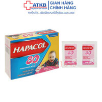 Bột sủi Hapacol 80 giảm đau, hạ sốt cho trẻ (24 gói x 1.5g)