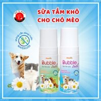 Bọt tắm khô, sữa tắm khô không cần dùng nước dành cho chó mèo Vemedim Bubble