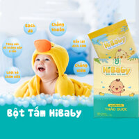 Bột tắm trẻ em HiBaby ngăn ngừa cải thiện tình trạng viêm da rôm sảy mẩn ngứa hăm tã chàm sữa - Bột tắm thảo mộc em bé giúp kháng khuẩn - bột pha nước tắm làm sạch da vào tóc - Hộp 10 gói x 3gram - Guty Care
