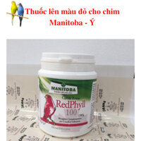 Bột tăng màu đỏ tươi cho yến hót hãng Manitoba ( Ý ) hộp nguyên seal 150g