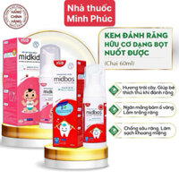 Bọt tập đánh răng Mikid cho bé 60ml hương dâu