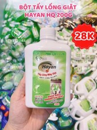 Bột tẩy lồng giặt Hayan HQ 200g (Nứt vỏ)