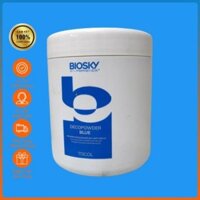 Bột tẩy tóc, tẩy tóc bạch kim siêu mạnh màu xanh TRICOL BIOSKY 500ml nâng 1 lần lên tone 9 - shop chính hãng