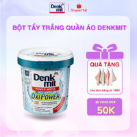 Bột tẩy trắng quần áo Denkmit Oxi Power 750gr tẩy mạnh vết ố bẩn cứng đầu .