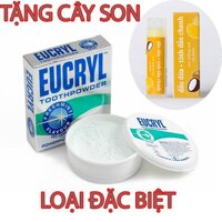 Bột tẩy trắng răng EuCryl của Anh tặng cây son môi Lip Balm