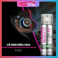 Bọt tẩy vệ sinh khử trùng điều hoà xe hơi, xịt khử mùi điều hoà dàn lạnh, vệ sinh dàn máy lạnh ô tô Flamingo 500ml