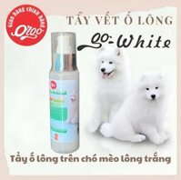 Bột Tẩy Vết Ố Trên Lông Chó Mèo Go White Giúp Lông Trắng Sáng Chai 150ml