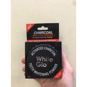 Bột than chà trắng răng White Glo đến từ Úc- White Glo Activated Charcoal Teeth Polishing