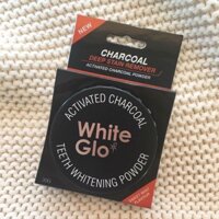 BỘT THAN HOẠT TÍNH TRẮNG RĂNG VÔ CÙNG HIỆU QUẢ WHITE GLO ACTIVATED CHARCOAL TEETH WHITENING POWDER
