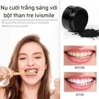 Bột than tre trắng răng  VyasmileTrắng răng với than hoạt tính bột than tre giúp răng trắng chắc răng