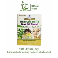 Bột thảo mộc gừng gió ngải cứu tía tô bưởi xả chanh