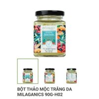 Bột thảo mộc trắng da milaganic 90gr