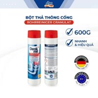 Bột thông cống Đức Denkmit 600g mẫu hộp trắng mới: giảm tắc cống, khử mùi hôi. ko gây hư hại đường ống Làm Sạch