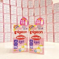 Bột tiệt trùng bình sữa Pigeon Nhật Bản (60 gói)