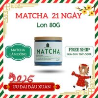 Bột trà Matcha Ô Long 1 (21 ngày) | Lon 80g