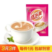 Bột trà sữa tức thì Xizhilang Youlemei hương dâu 22g gói nhỏ đồ uống tức thời