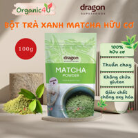 Bột Trà Xanh Matcha Cao Cấp Hữu Cơ DRAGON SUPERFOODS Organic Matcha Powder 100g