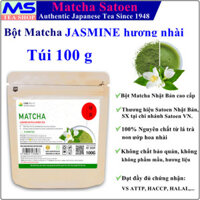 Bột trà xanh Matcha JASMINE hương nhài 100g | Nguyên chất, dùng để pha chế đồ uống, làm bánh, kem